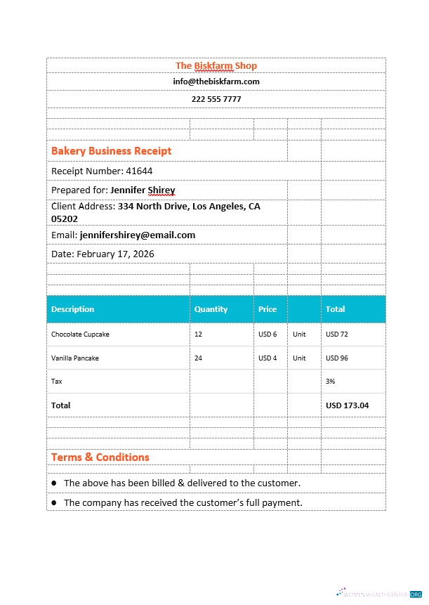 Профессиональный Скачать Bakery Бизнес Invoice Шаблон Photoshop Шаблон