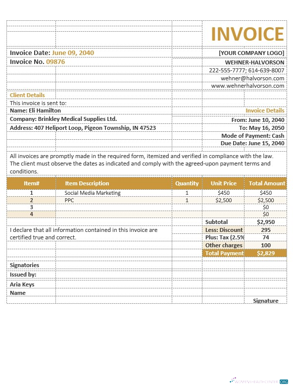 Реалистичный Скачать Basic Agency Invoice Шаблон Photoshop Шаблон