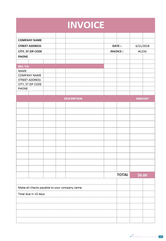 Премиум Скачать Blank Служба Invoice Шаблон Photoshop Шаблон