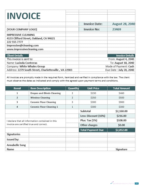 Премиум Скачать Cleaning Компания Invoice Шаблон Photoshop Шаблон