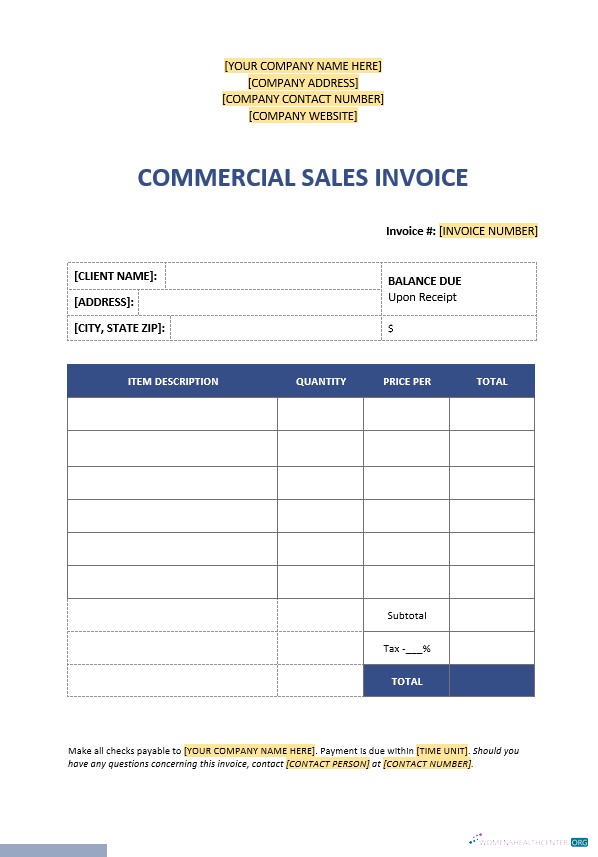 Премиум Скачать Коммерческий Sales Invoice Шаблон Photoshop Шаблон