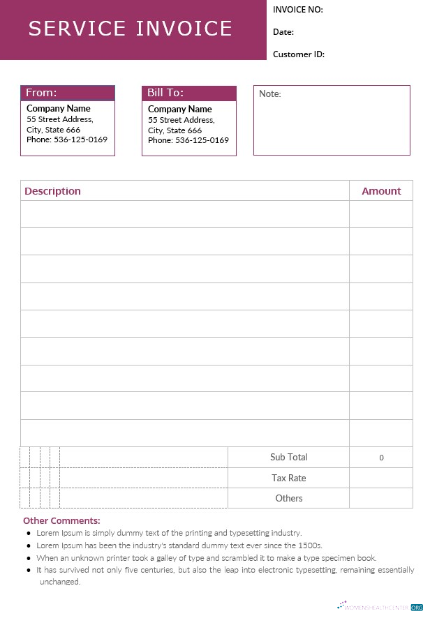 Редактируемый Скачать Editable Служба Invoice Шаблон Photoshop Шаблон
