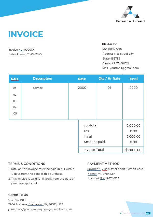 Премиум Скачать Finance Consultant Invoice Шаблон Photoshop Шаблон