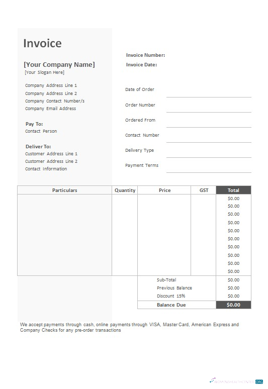 Реалистичный Скачать Free Bakery Invoice Шаблон Photoshop Шаблон