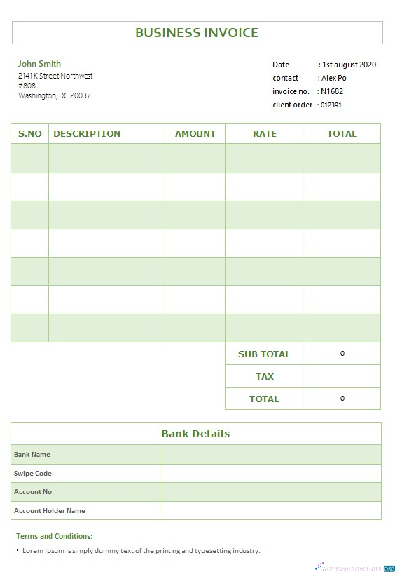 Профессиональный Скачать Free Бизнес Invoice Шаблон Photoshop Шаблон