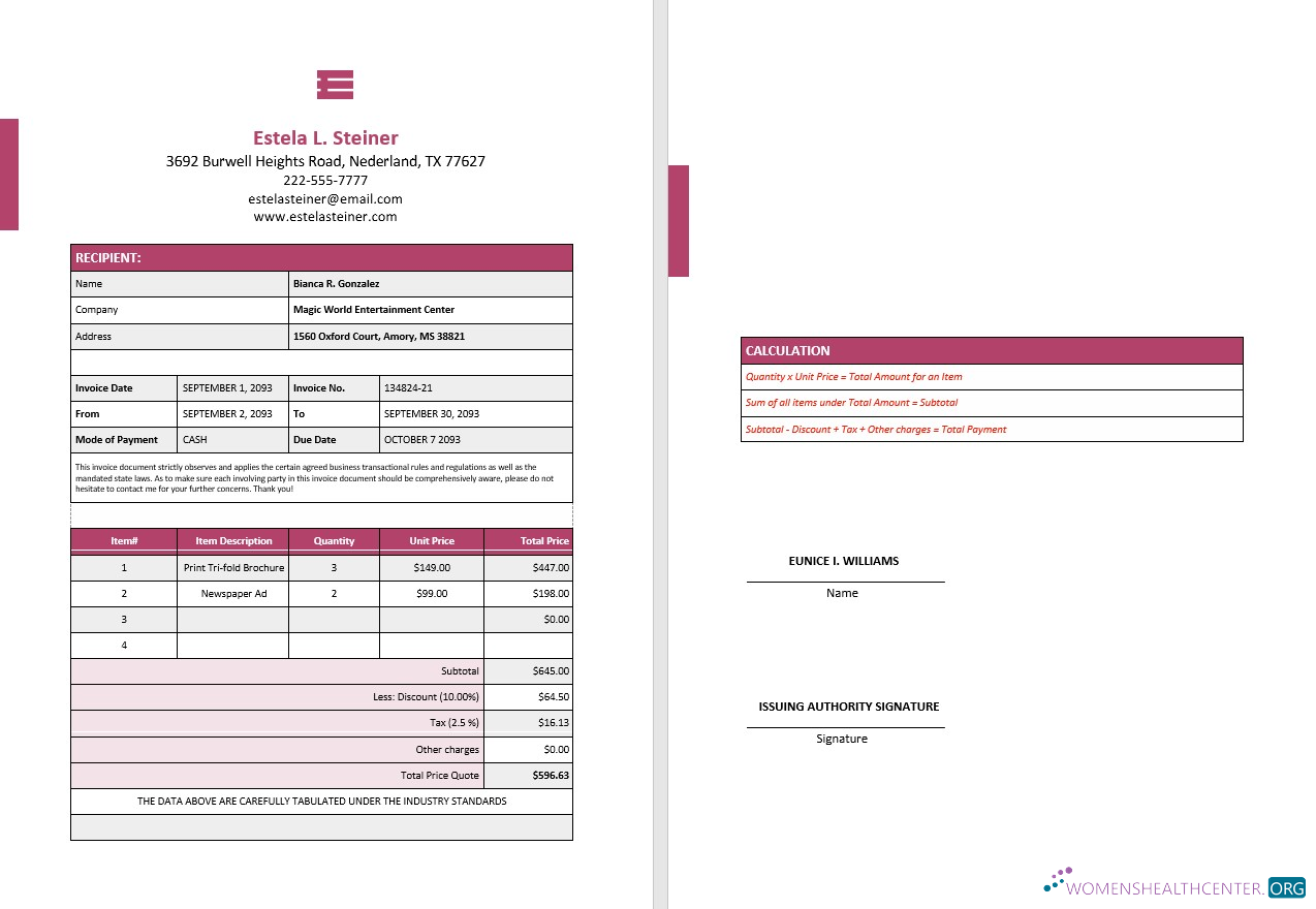Реалистичный Скачать Free Freelance Design Invoice Photoshop Шаблон