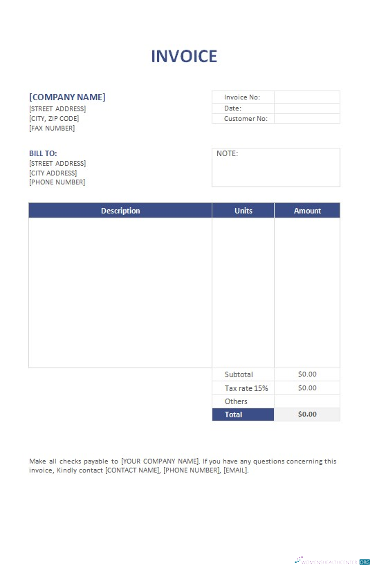 Премиум Скачать Free Invoice Формат Photoshop Шаблон