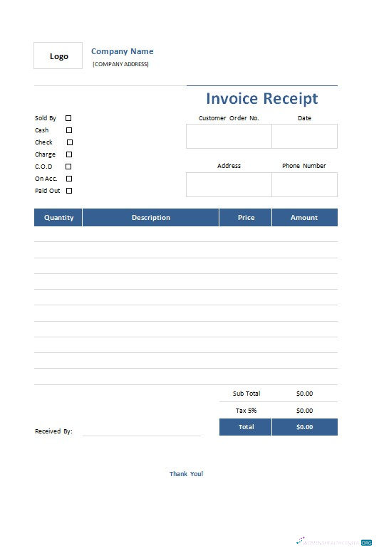Реалистичный Скачать Free Invoice Receipt Шаблон Photoshop Шаблон