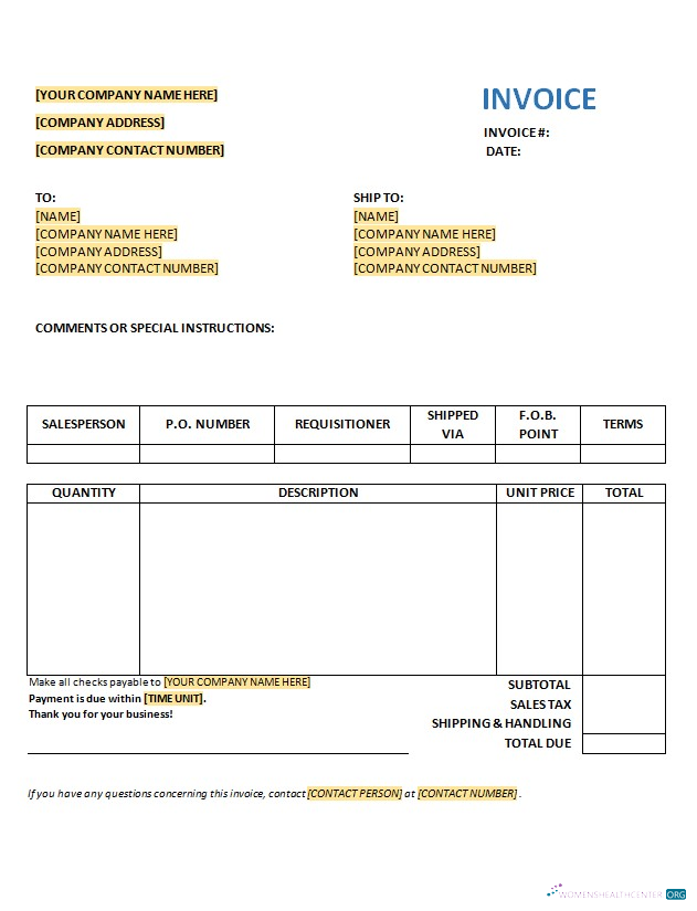 Профессиональный Скачать Free Purchase Invoice Шаблон Photoshop Шаблон