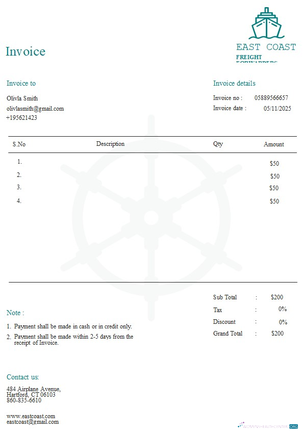 Премиум Скачать Free Shipping Invoice Шаблон Photoshop Шаблон