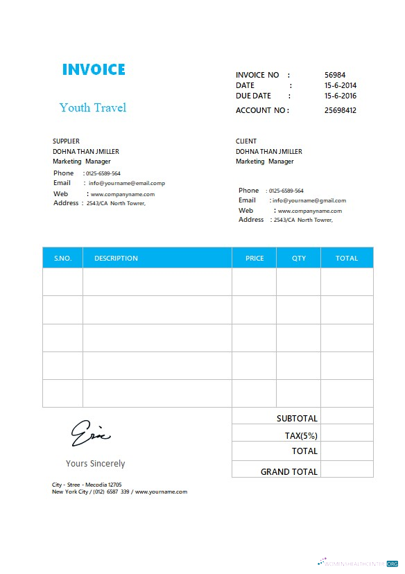 Премиум Скачать Free Simple Invoice Формат Photoshop Шаблон