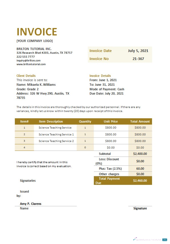 Премиум Скачать Free Teaching Invoice Шаблон Photoshop Шаблон