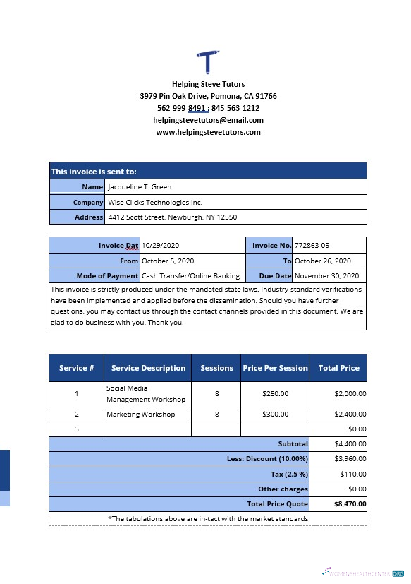 Качественный Скачать Freelance Work From Home Invoice Шаблон Photoshop Шаблон