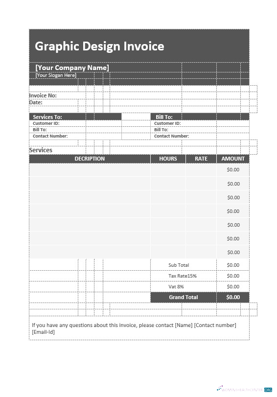Качественный Скачать Graphic Design Invoice Шаблон Photoshop Шаблон