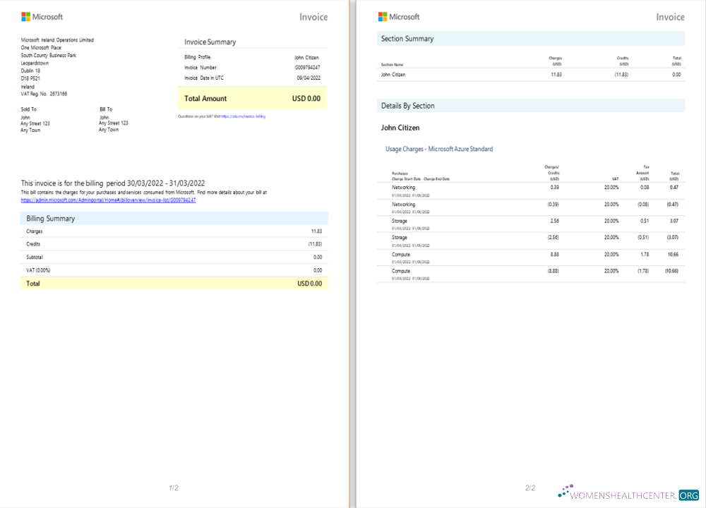 Премиум Скачать Ирландия Microsoft Ирландия Operations ООО Invoice Photoshop Шаблон