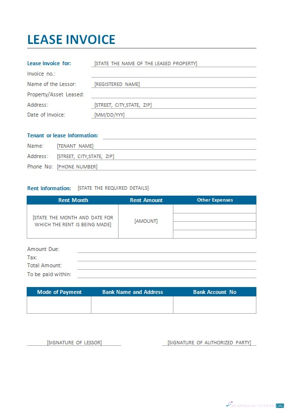 Премиум Скачать Lease Invoice Шаблон Photoshop Шаблон