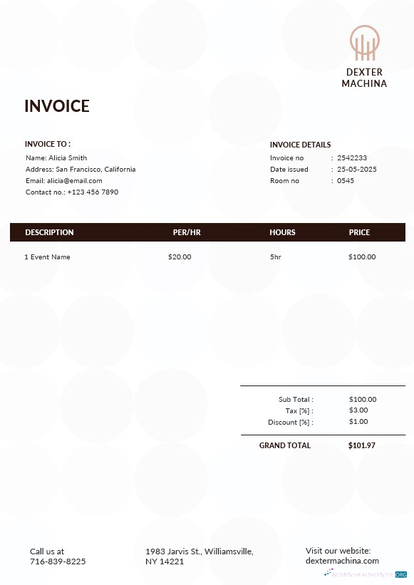 Премиум Скачать Music Band Invoice Шаблон Photoshop Шаблон