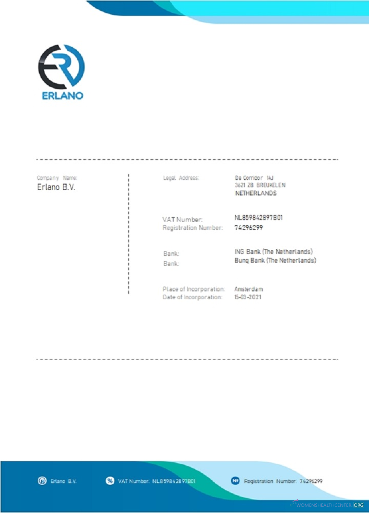 Премиум Скачать Нидерланды ERLANO B. V. Компания Payment Invoice Photoshop Шаблон