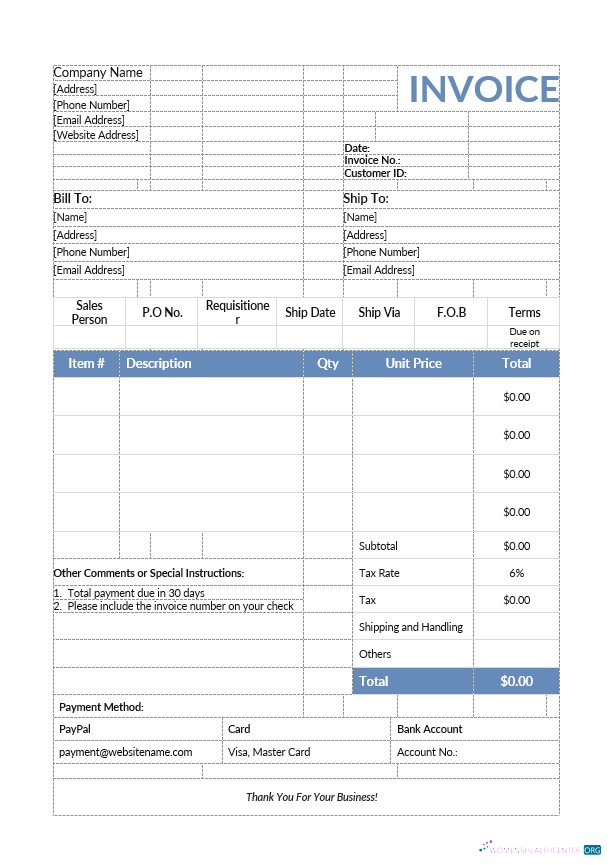 Премиум Скачать Product Sales Invoice Шаблон Photoshop Шаблон
