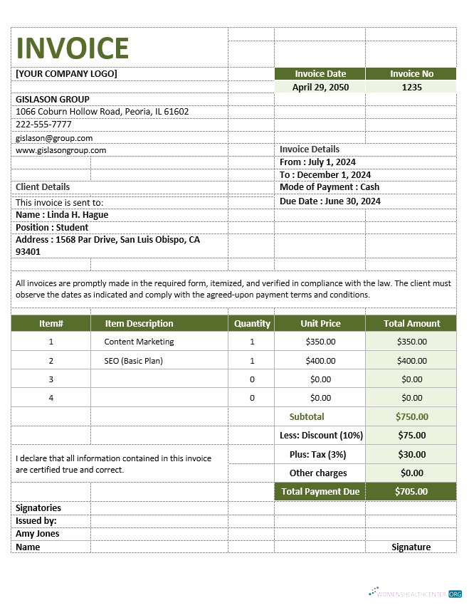 Премиум Скачать Simple Agency Invoice Шаблон Photoshop Шаблон