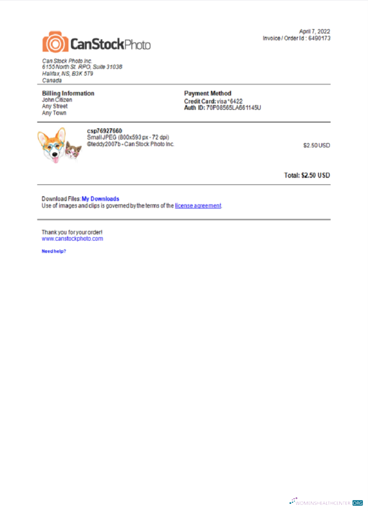 Премиум Скачать USA Канада Can Stock Photo Invoice Photoshop Шаблон