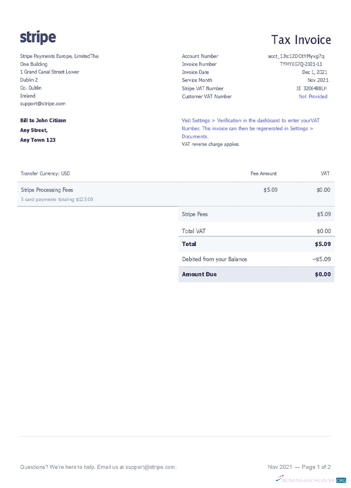 Редактируемый Скачать USA Stripe Invoice Photoshop Шаблон