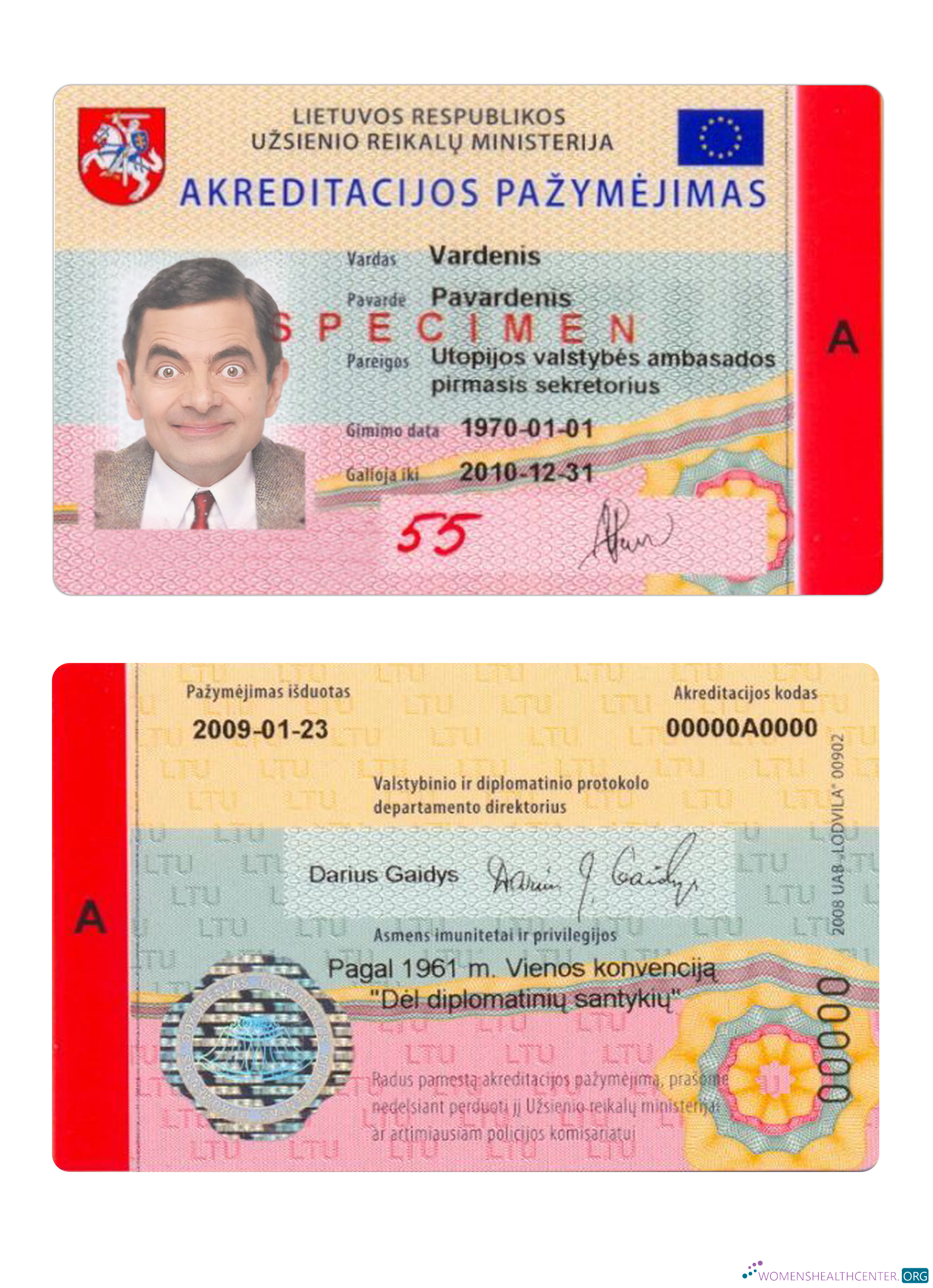 Качественный Скачать Литва Accreditation Certificate Карта Photoshop Шаблон