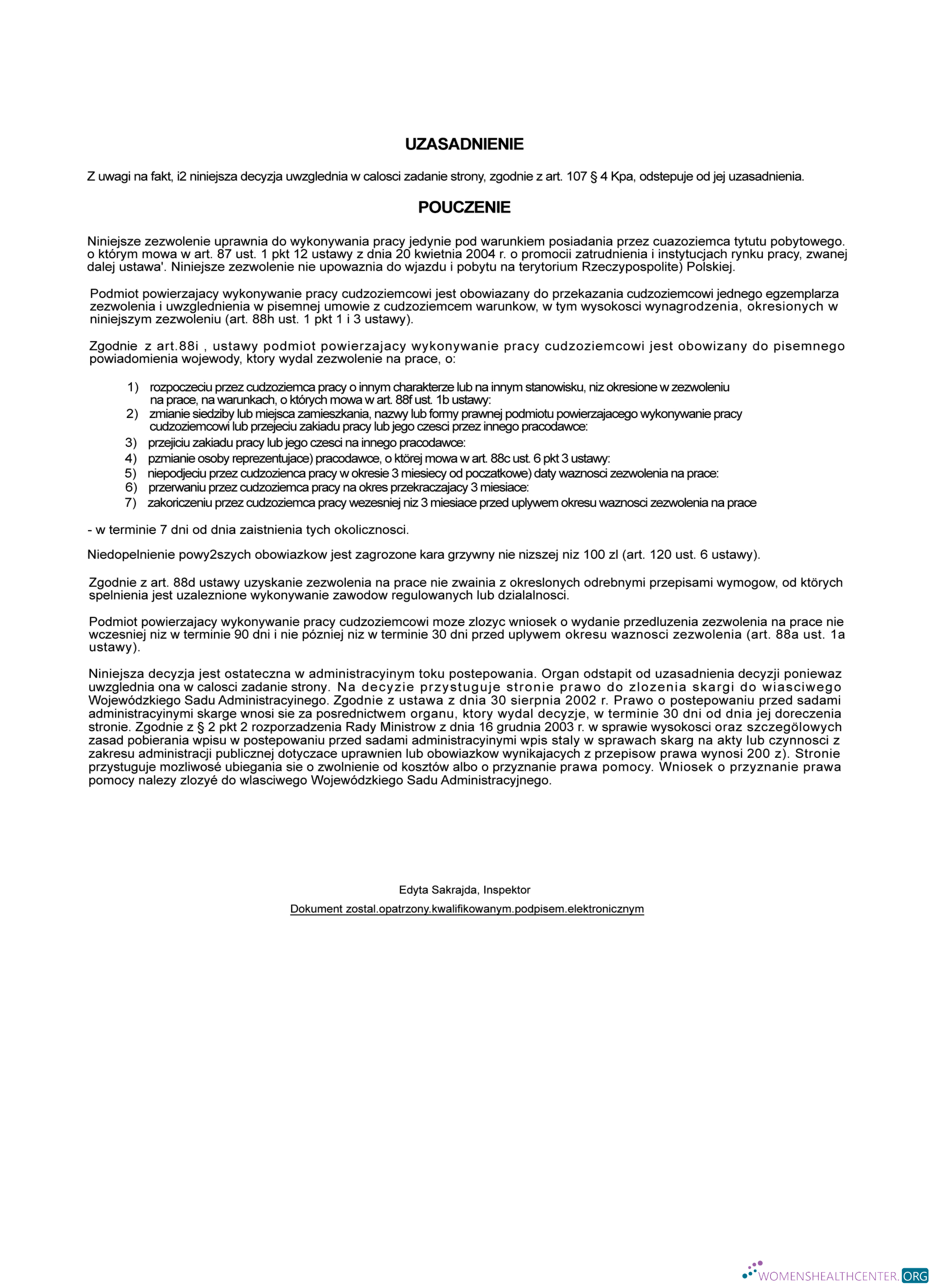 Реалистичный Скачать Польша Foreigner Work Certificate Страница 2 Photoshop Шаблон
