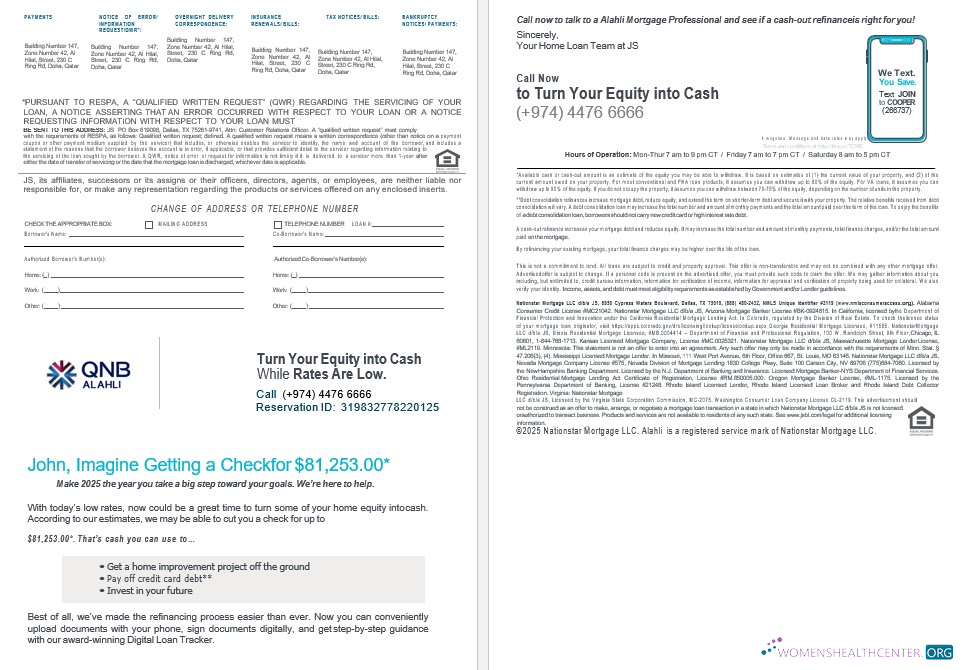 Премиум Скачать Катар QNB Alahli Банк Ипотека Выписка в Word и PDF Formats 3 4 Photoshop Шаблон