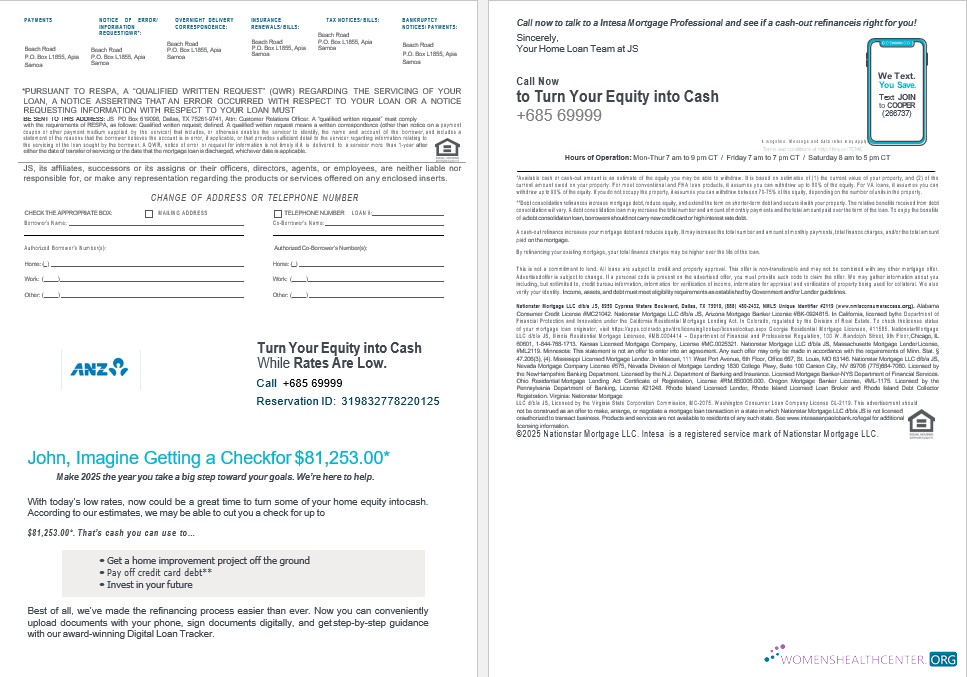 Качественный Скачать Самоа ANZ Банк Банк Ипотека Выписка в Word и PDF Formats 3 4 Photoshop Шаблон