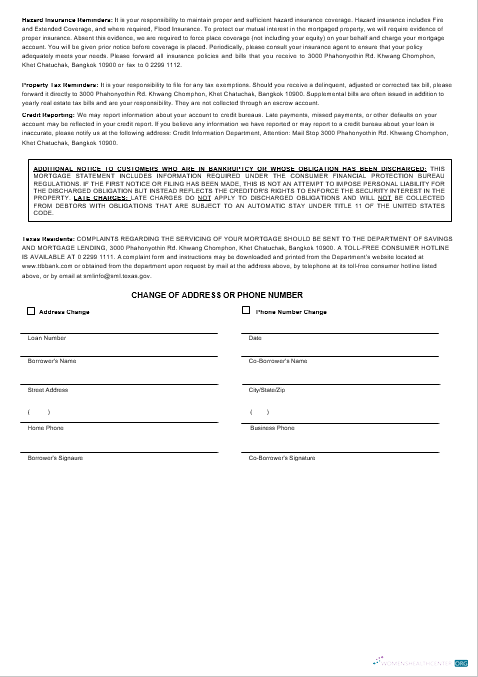 Реалистичный Скачать Таиланд TMBThanachart Банк Ипотека Выписка в Word и PDF Formats 3 Photoshop Шаблон