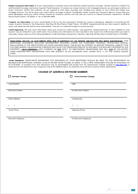 Редактируемый Скачать USA ADP Ипотека Выписка в Word и PDF Formats 3 Photoshop Шаблон