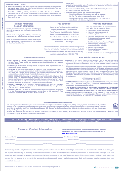 Профессиональный Скачать USA Aspiration Банк Ипотека Выписка в Word и PDF Formats, 3 Страниц 3 Photoshop Шаблон