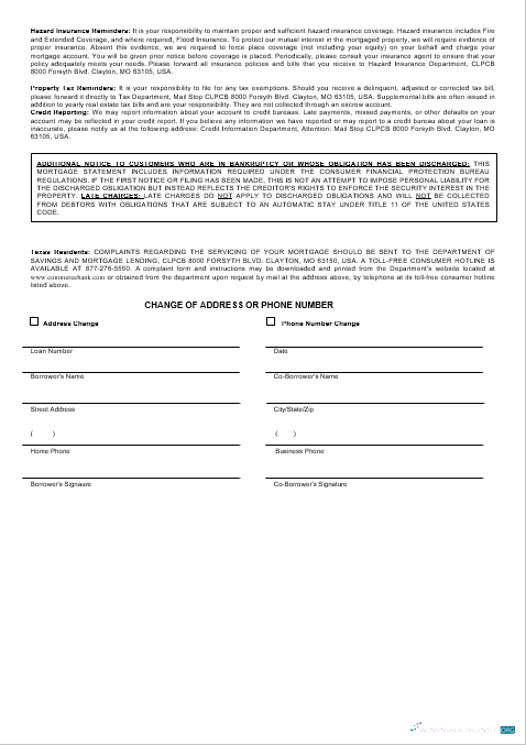 Профессиональный Скачать USA Commerce Банк Ипотека Выписка в Word и PDF Formats 3 Photoshop Шаблон