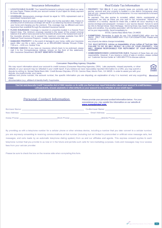 Профессиональный Скачать USA Nomad Global Банк Ипотека Выписка в Word и PDF Formats, 3 Страниц 3 Photoshop Шаблон