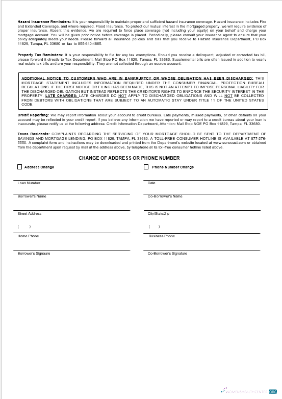Редактируемый Скачать USA Suncoast Банк Ипотека Выписка в Word и PDF Formats 3 Photoshop Шаблон