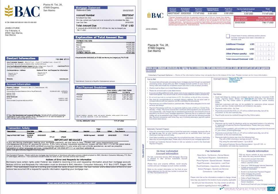 San Marino Banca Agricole Commerciale Ипотека Выписка в Word и PDF Formats 1 2 дизайн