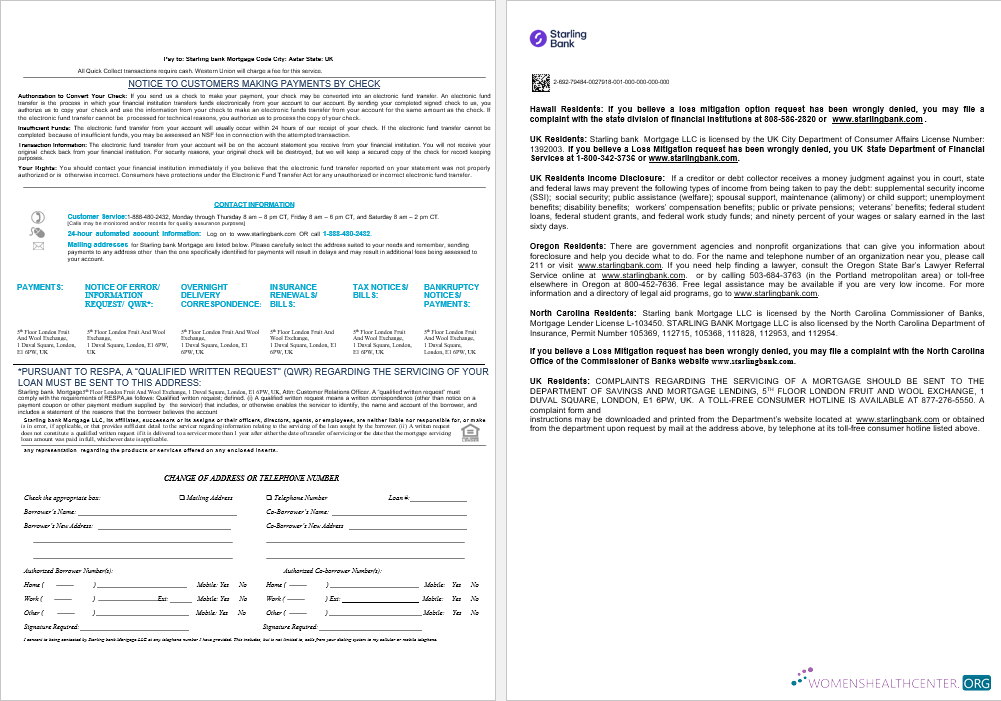 Великобритания Starling Банк Ипотека Займ Выписка в Word и PDF Formats , 8 Страниц 3 4 шаблон