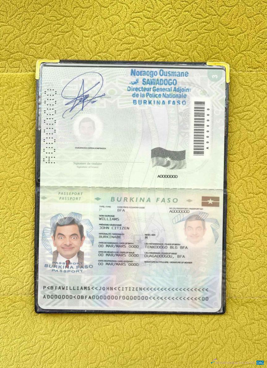 Реалистичный Скачать Буркина-Фасо Pass (2008 2018) Photo Look Photoshop Шаблон