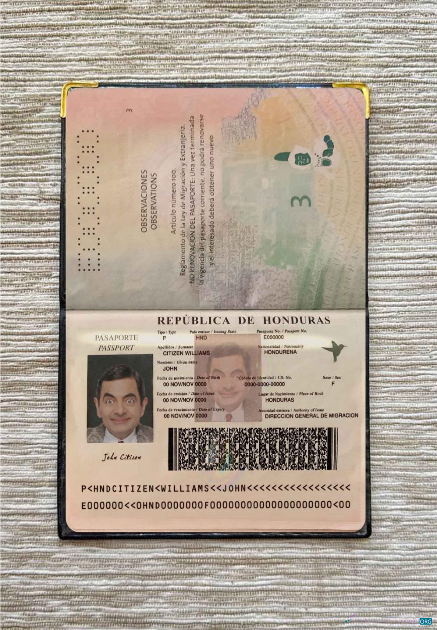 Профессиональный Скачать Гондурас Pass Photo Look Photoshop Шаблон