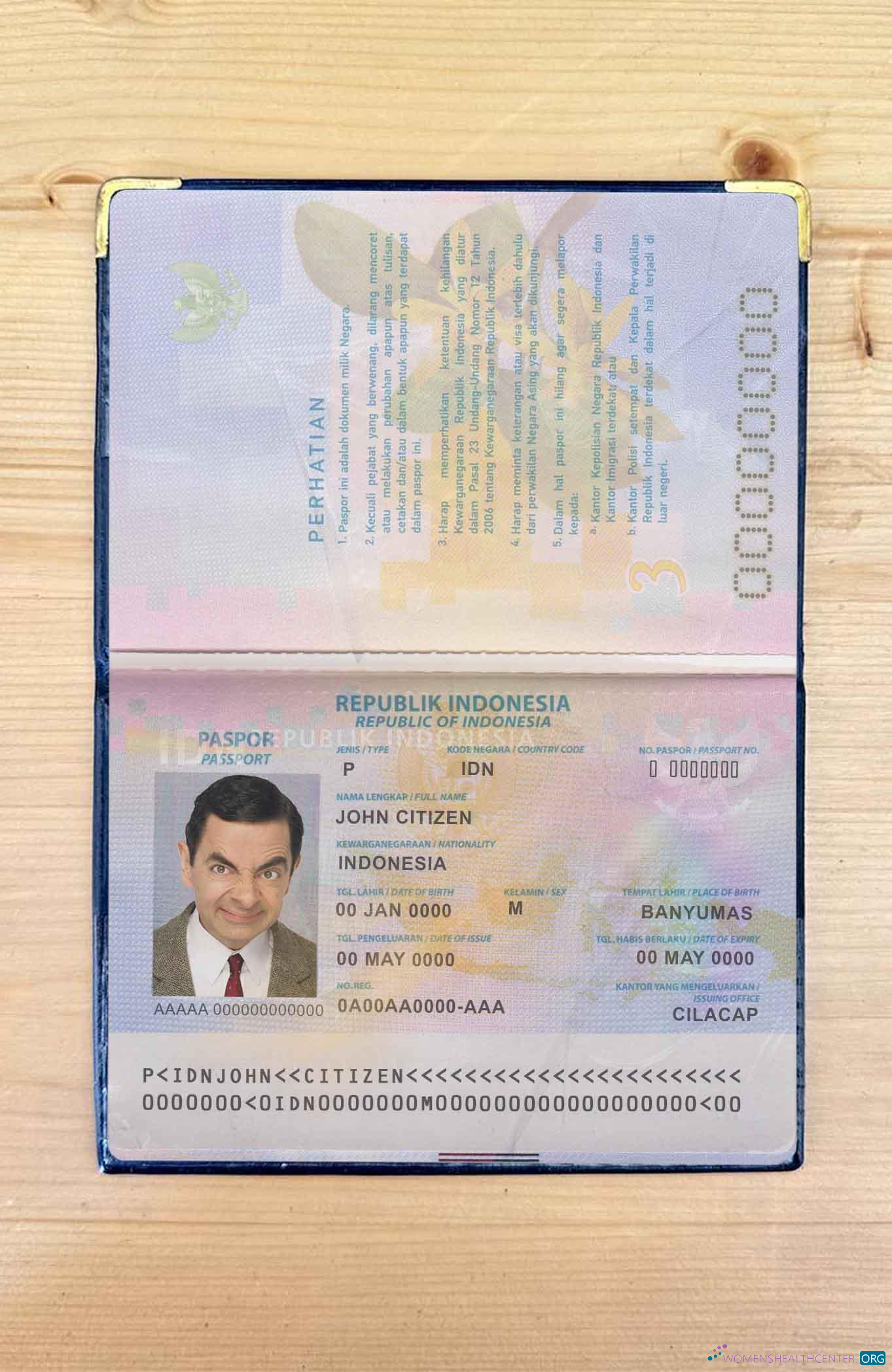 Премиум Скачать Индонезия Pass Photo Look Photoshop Шаблон