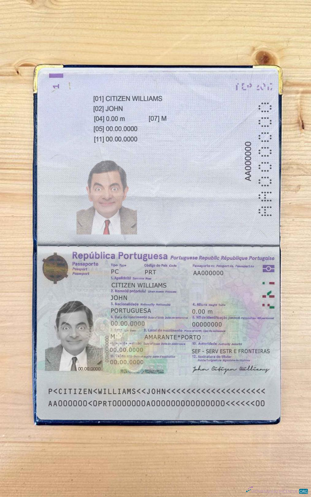 Премиум Скачать Португалия Pass (2017 Настоящее Время) Photo Look Photoshop Шаблон
