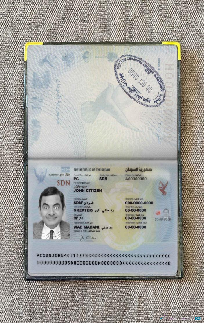Профессиональный Скачать Судан Pass Photo Look Photoshop Шаблон