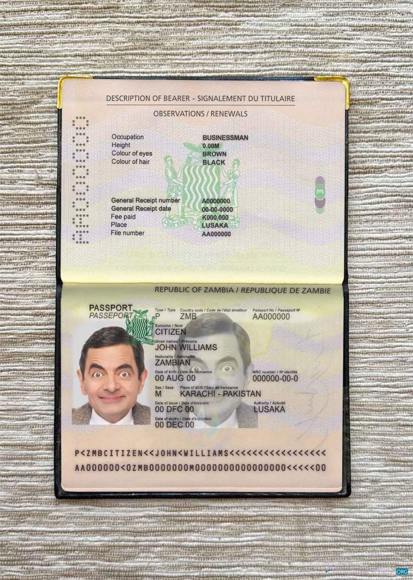 Премиум Скачать Замбия Pass Photo Look Photoshop Шаблон