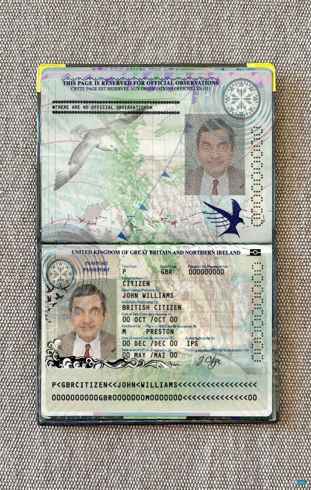 Великобритания Великий Britain и Northern Ирландия Паспорт (2010 2015) Photo Look превью