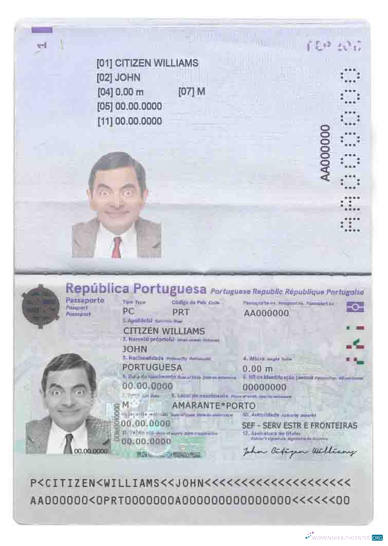 Премиум Скачать Португалия Pass (2017 Настоящее Время) Photoshop Шаблон