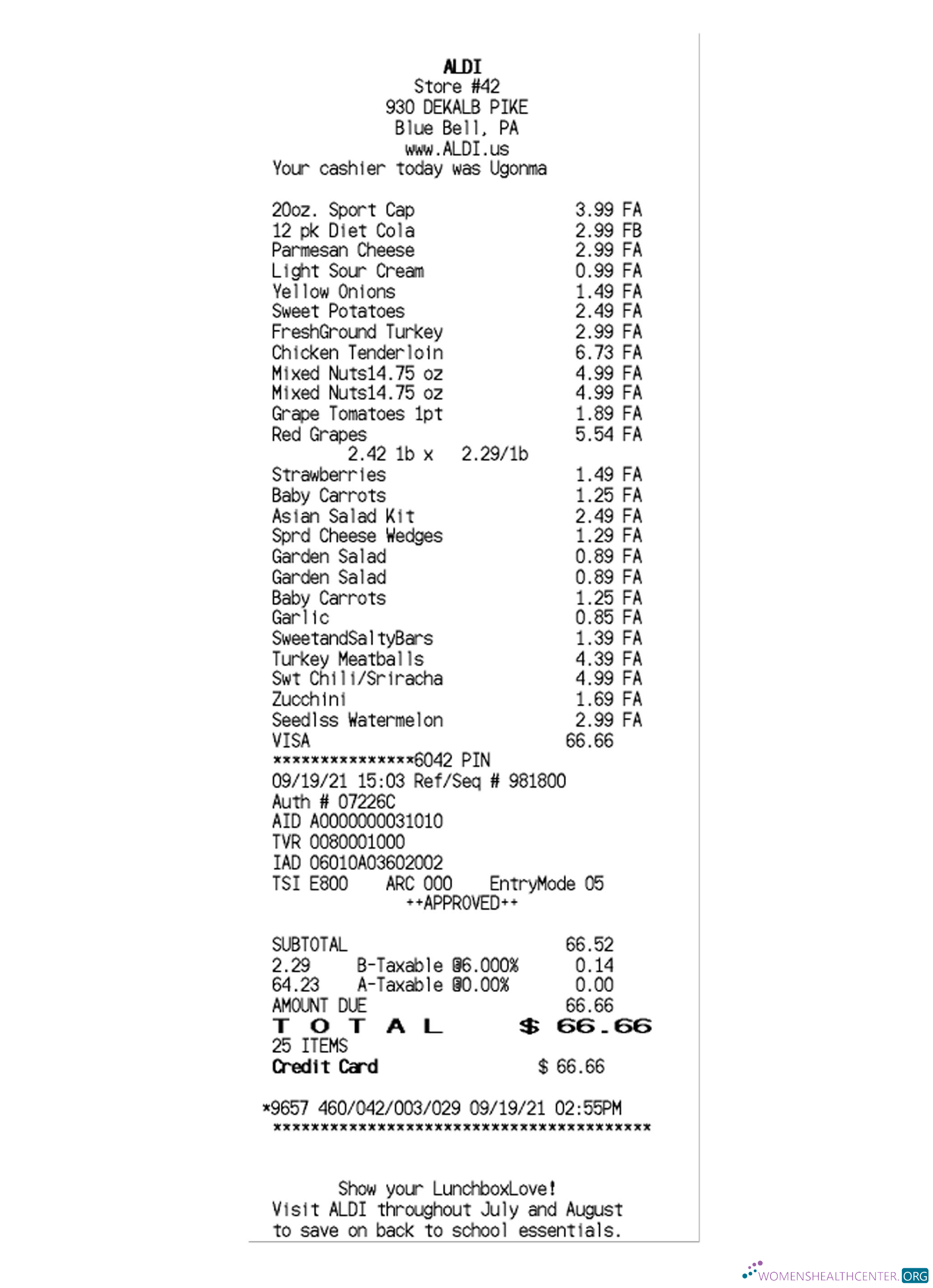 Качественный Скачать ALDI STORE Receipt Шаблон Photoshop Шаблон