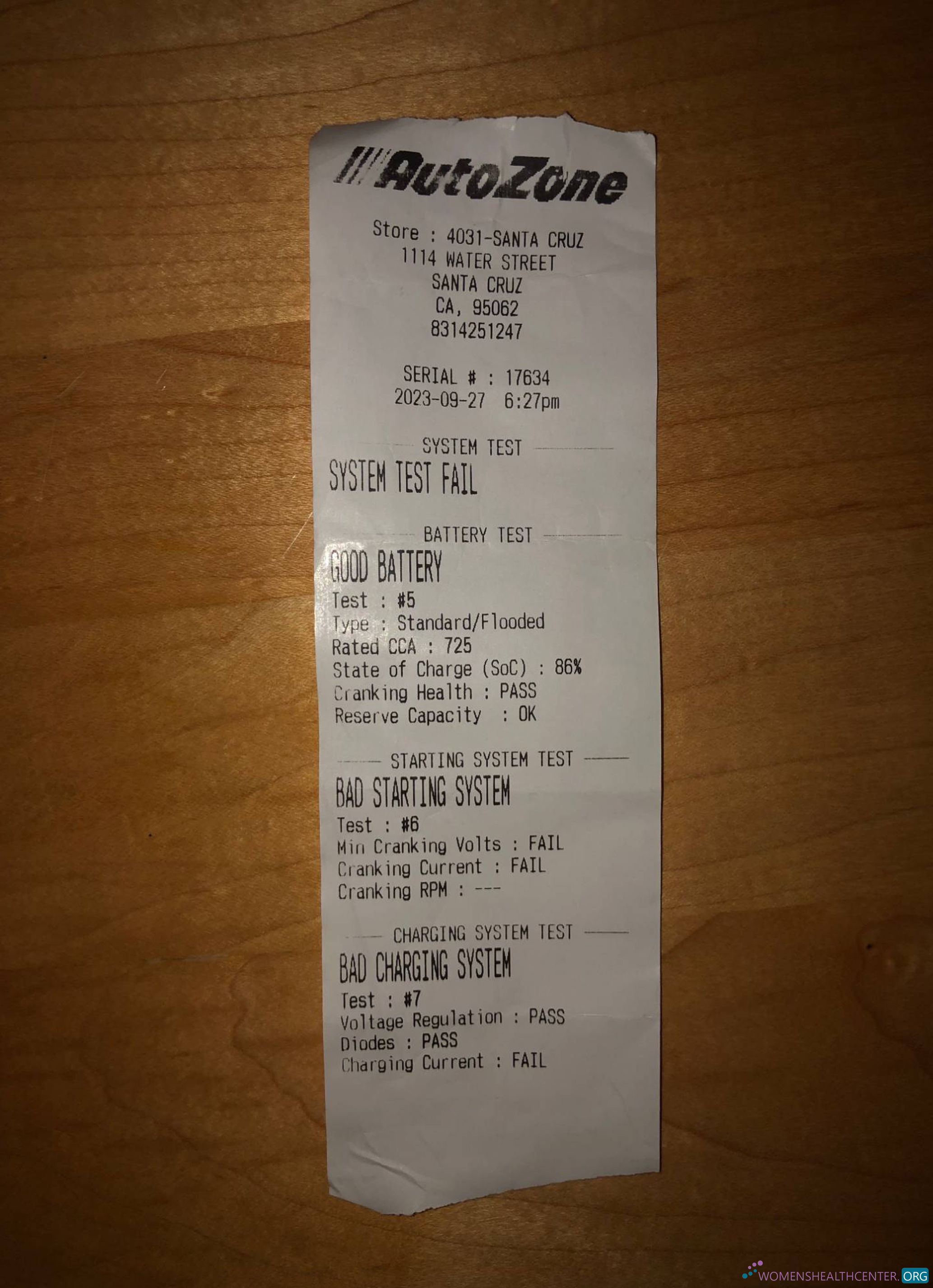 Премиум Скачать Auto Zone Payment Receipt Photoshop Шаблон