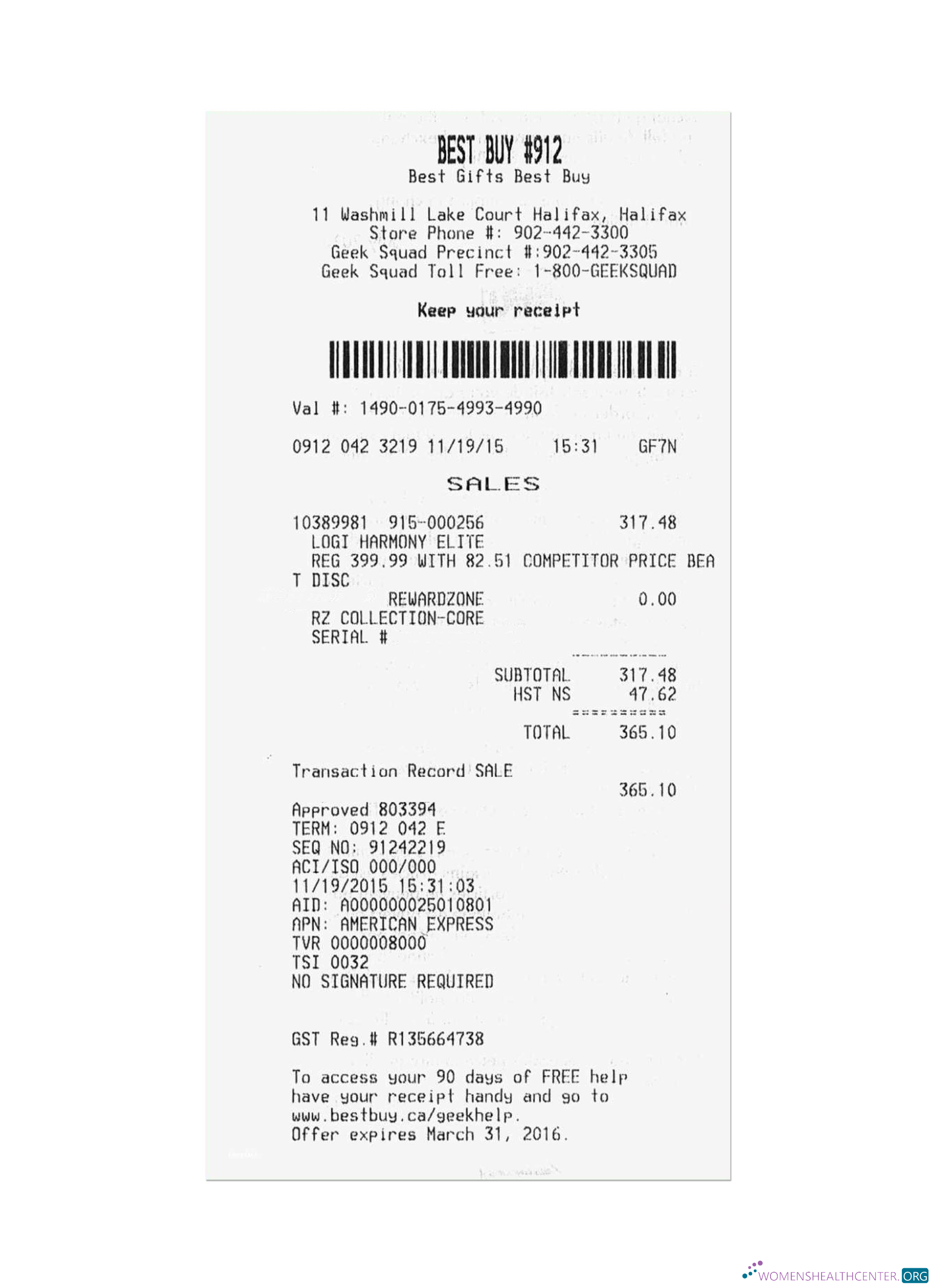 Реалистичный Скачать BEST BUY Payment Receipt Photoshop Шаблон