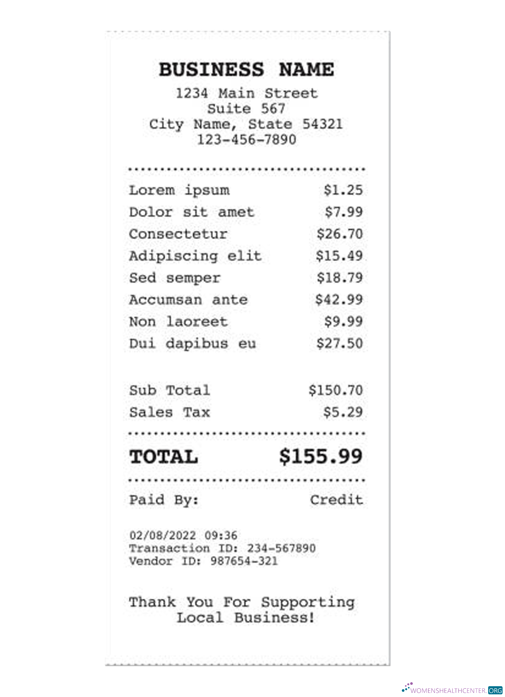 Профессиональный Скачать Бизнес Компания Receipt Photoshop Шаблон
